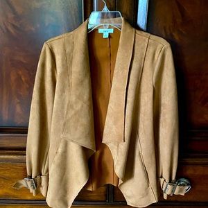 Big trend this season, suede!! Bar lll new with tag faux suede jacket.